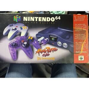 Nintendo 64 N64 Console Set Atomic Purple CIB Complete
